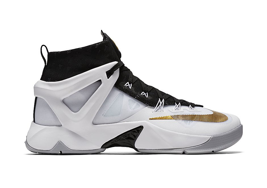 Nike Lebron Ambassador 8 White Black Gold 2