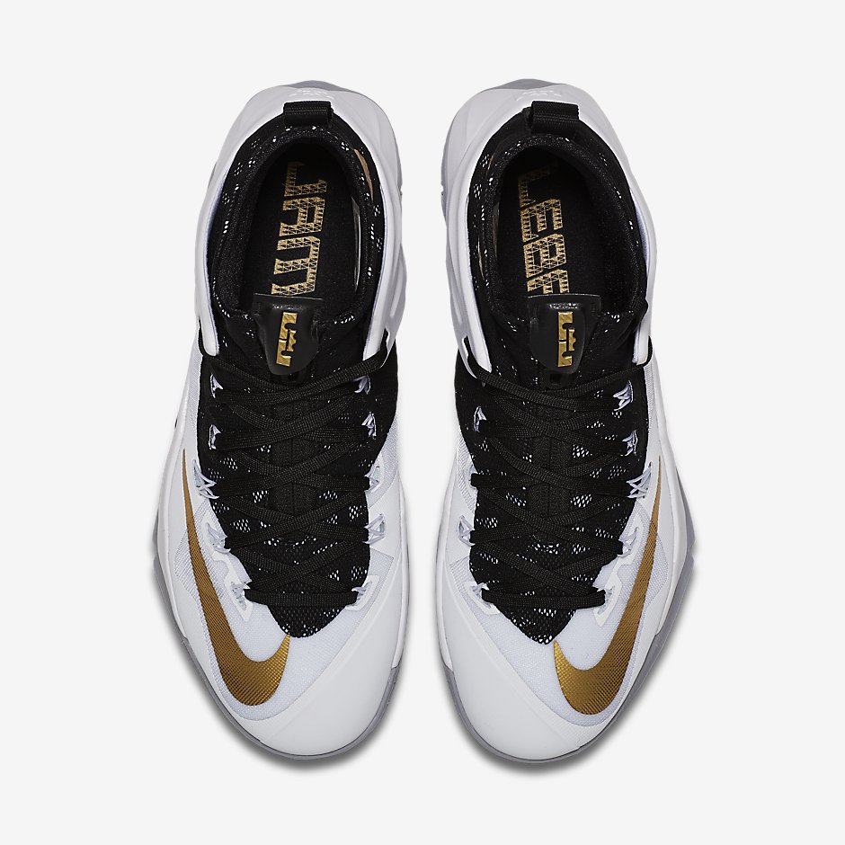 Nike Lebron Ambassador 8 White Black Gold 4