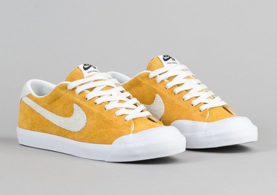 The Toe-Capped Nike SB All Court Releases In Yellow Suede