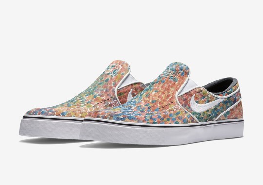 Water-Color Prints Appear On The Nike Janoski Slip-On