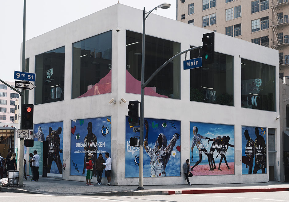 Pharrell and adidas Originals Host Pink Beach Pop-Up Shop Today In LA