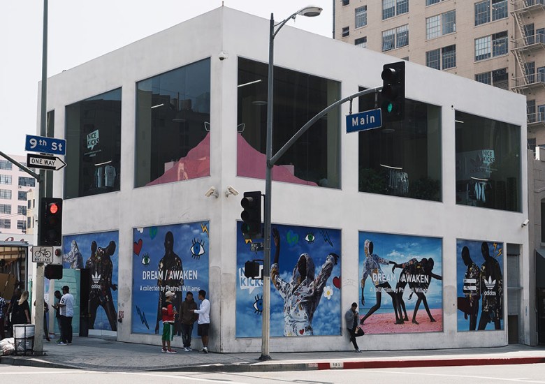 Pharrell and adidas Originals Host Pink Beach Pop-Up Shop Today In LA