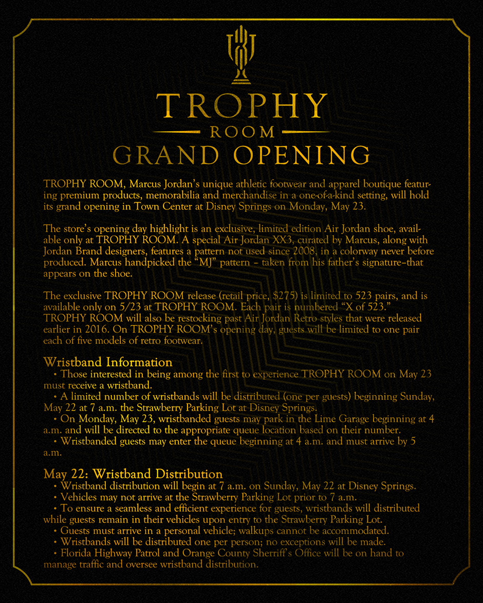Trophy Room Grand Opening Info 2