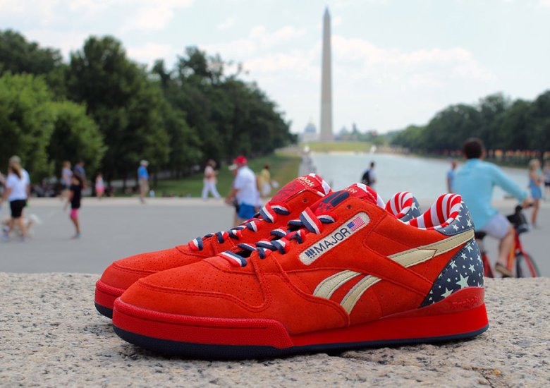 Salute In Your Own Pair of the MAJOR x Reebok Phase 1 Pro “Stars and Stripes” Now