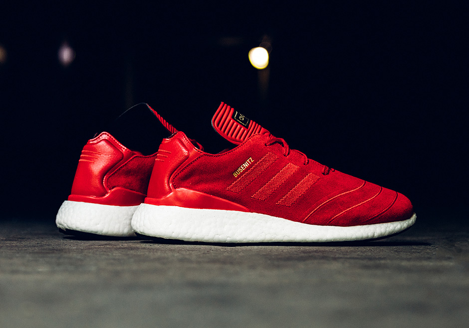 Adidas Busenitz Pure Boost Red Suede 1