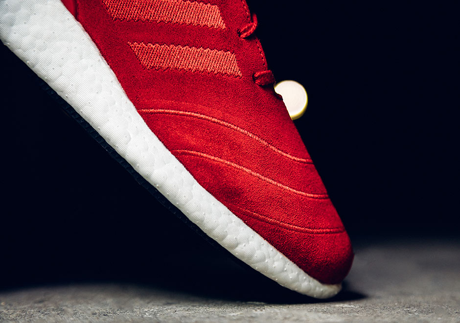 Adidas Busenitz Pure Boost Red Suede 5