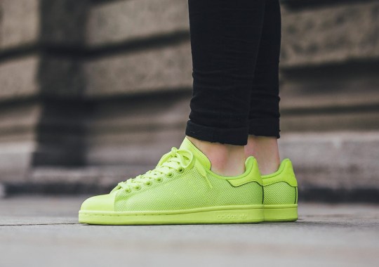adidas Stan Smiths Look To Dominate Another With “Solar Yellow”