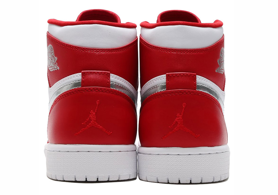 Air Jordan 1 High Gym Red Metallic Silver Jumpman Branding 05