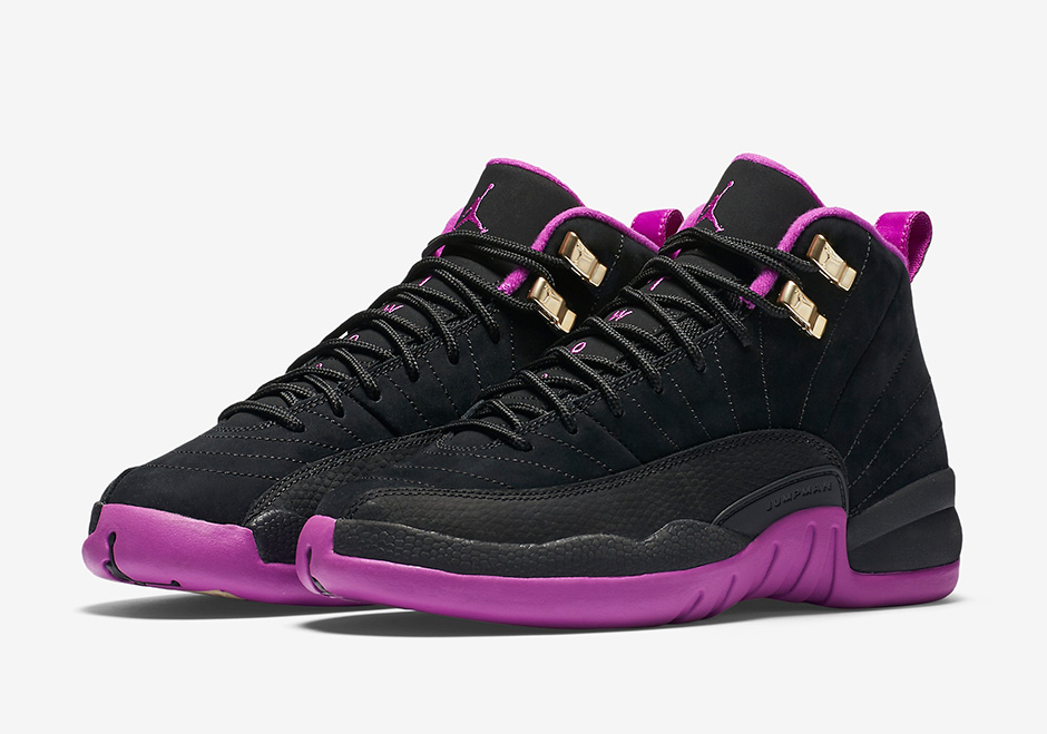 purple and gold jordan 12