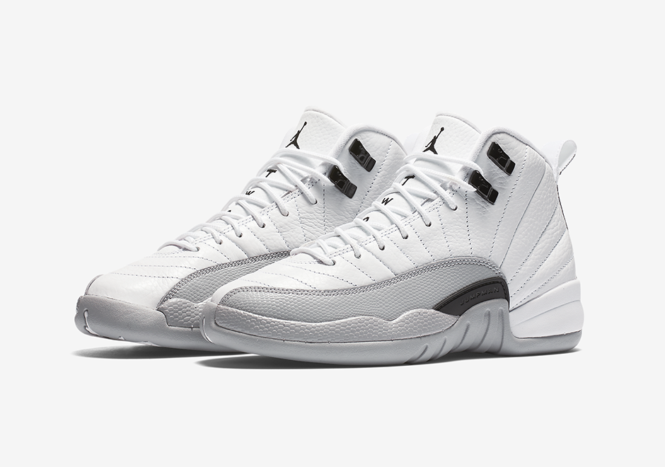 gray jordans 12