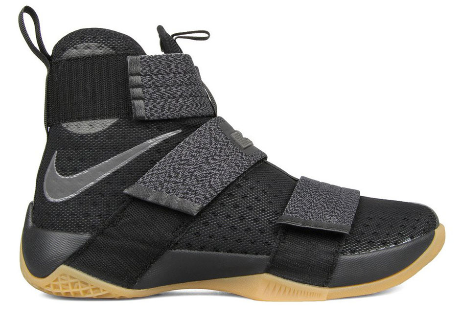 The Nike LeBron Soldier 10 Just Released In A "Black/Gum" Colorway