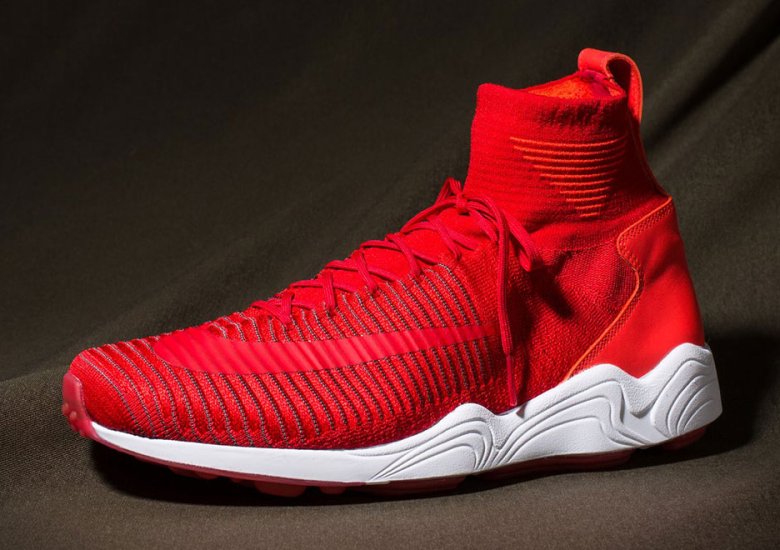 The Nike Flyknit Mercurial With Spiridon Soles Releases In Red