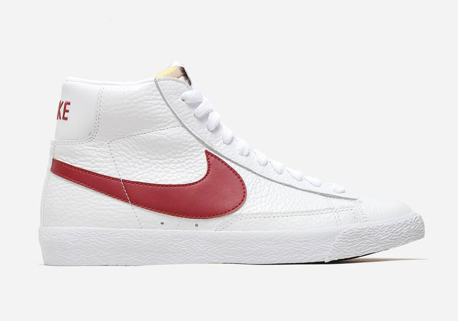 Nike Blazer Vintage Leather White Team Red 2