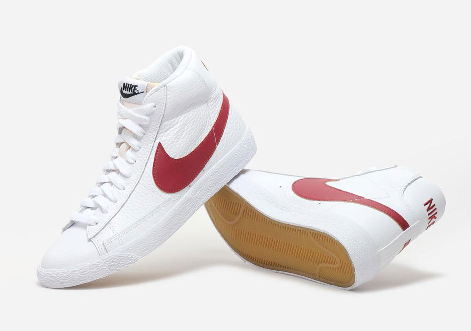 Nike Blazer Vintage Leather White Team Red 4