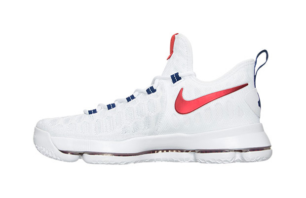 Nike Kd 9 Usa White Red Blue 1