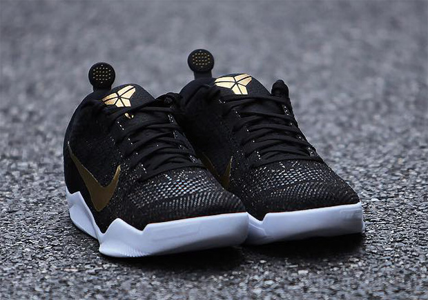 Kobe 11 elite black best sale and gold