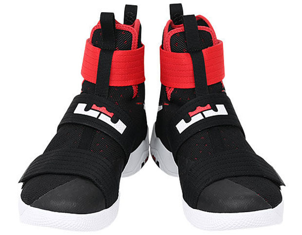 Nike Lebron Soldier 10 Bred Black Red Details 05