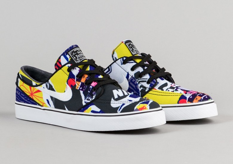 A Wild Mash-up Of Graphics Appear On The Nike SB Stefan Janoski