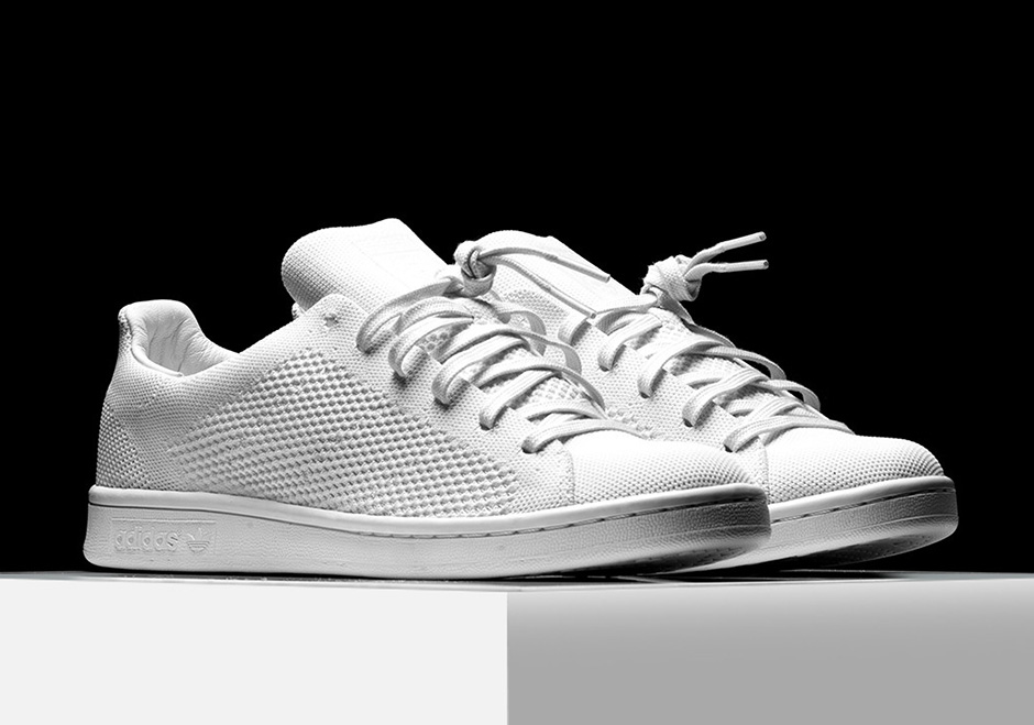 Caligrafía en progreso Injusto adidas Stan Smith Primeknit Triple White | SneakerNews.com