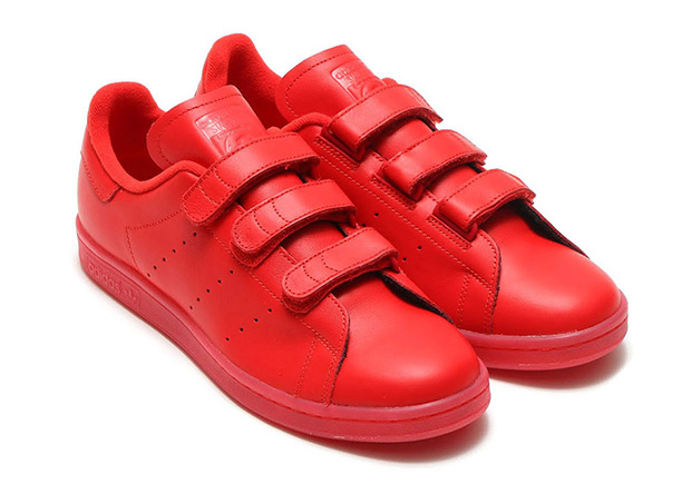 The adidas Stan Smith Gets Strapped In All Red