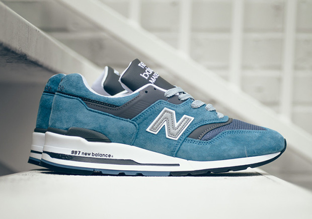 The New Balance 997 Made In USA Releases In Ice Blue Suede