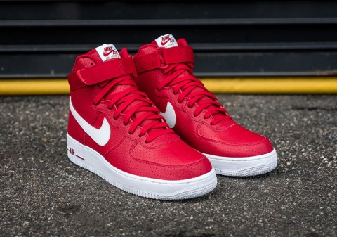 Nike Air Force 1 High Gym Red Perforated 315121-606 | SneakerNews.com