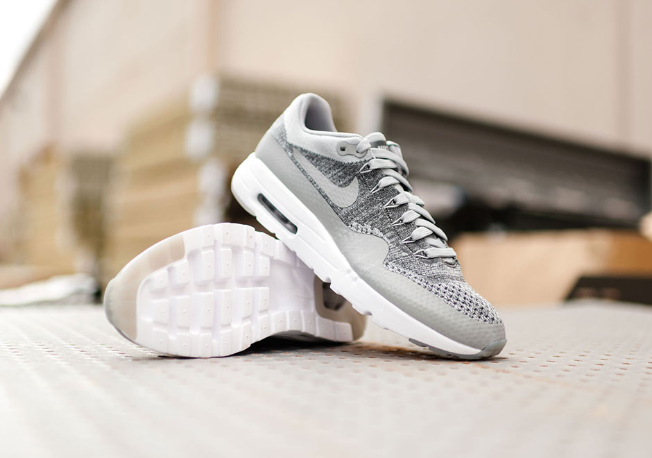 nike air max 1 flyknit wolf grey 6