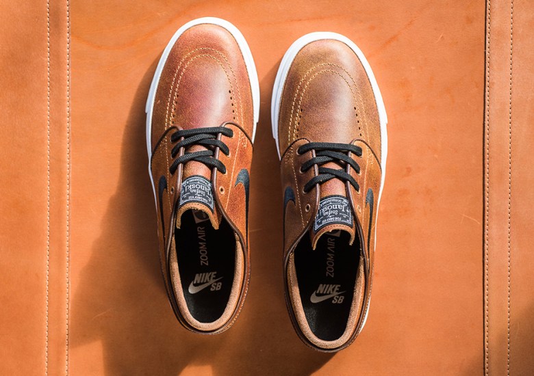 Distressed “Ale Brown” Leather Arrives On The Nike SB Janoski
