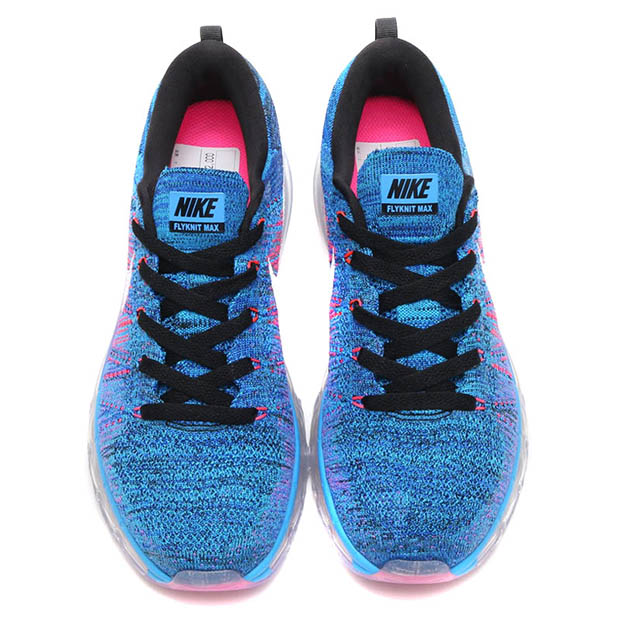 Nike Wmns Flyknit Air Max Blue Glow Pink Blast 3
