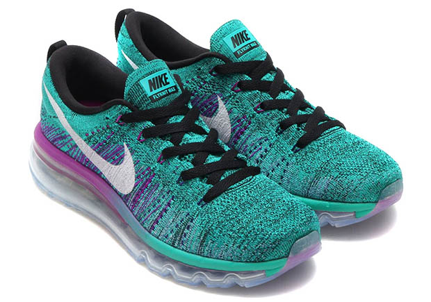 Nike Wmns Flyknit Air Max Clear Jade Hyper Violet 2