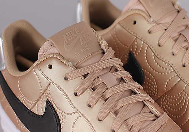 The Nike Air Force 1 Upstep Gets Golden For Women