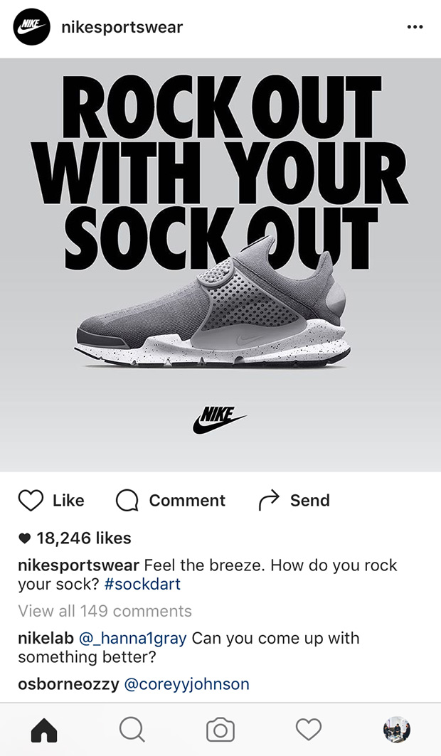 Nike Sock Dart Controversial Ad 