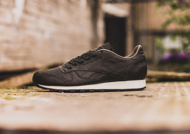 Reebok Classic Leather Lux Horween Black Brown | SneakerNews.com