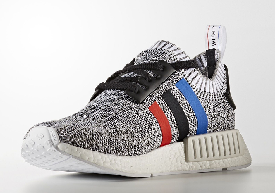 nmd r1 primeknit tri color black