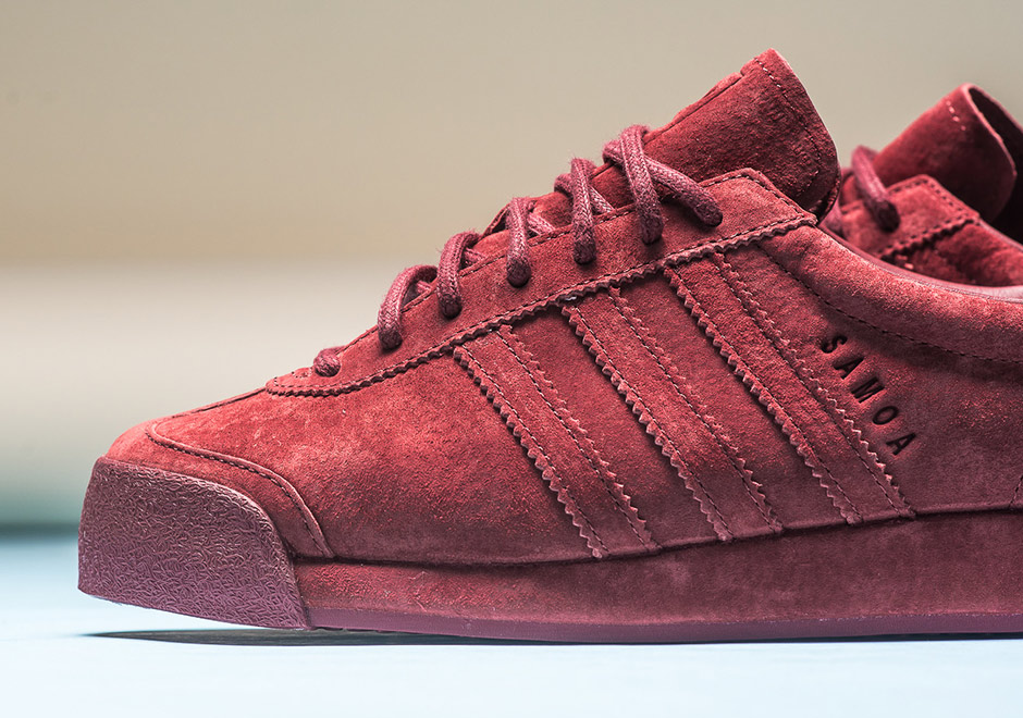 adidas Samoa Pigskin Suede All-Red Mint 