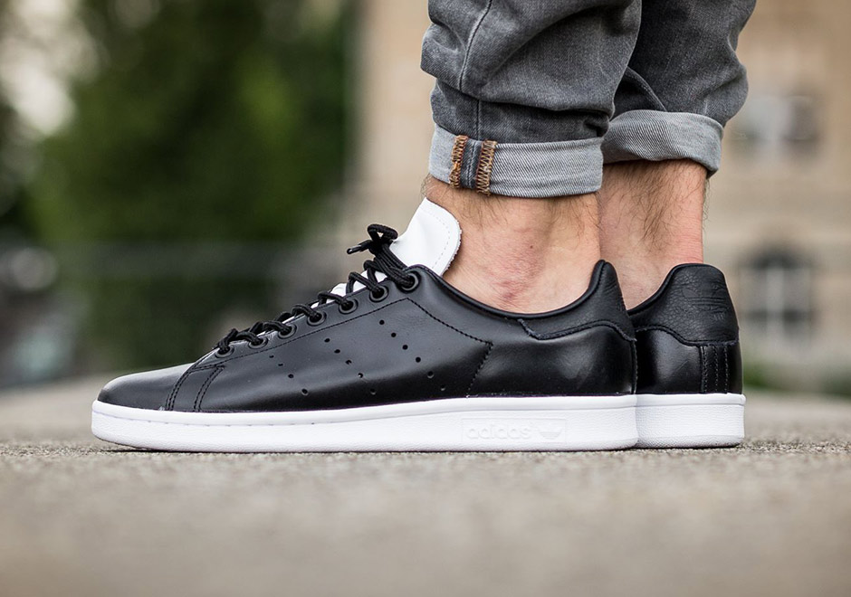 adidas Stan Smith Black White Leather S80018 | SneakerNews.com