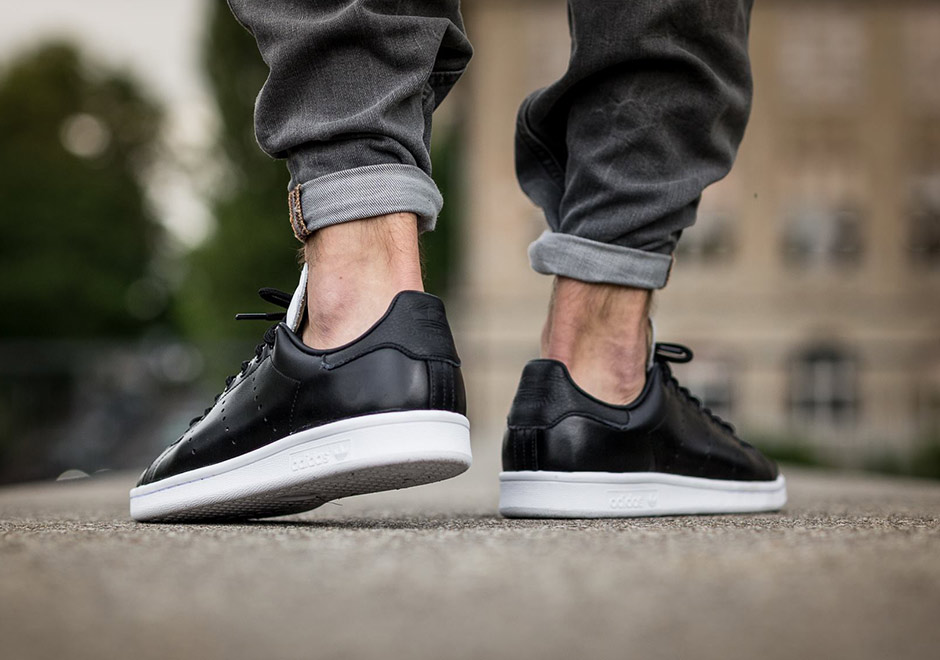 adidas Stan Smith Black White Leather S80018 | SneakerNews.com