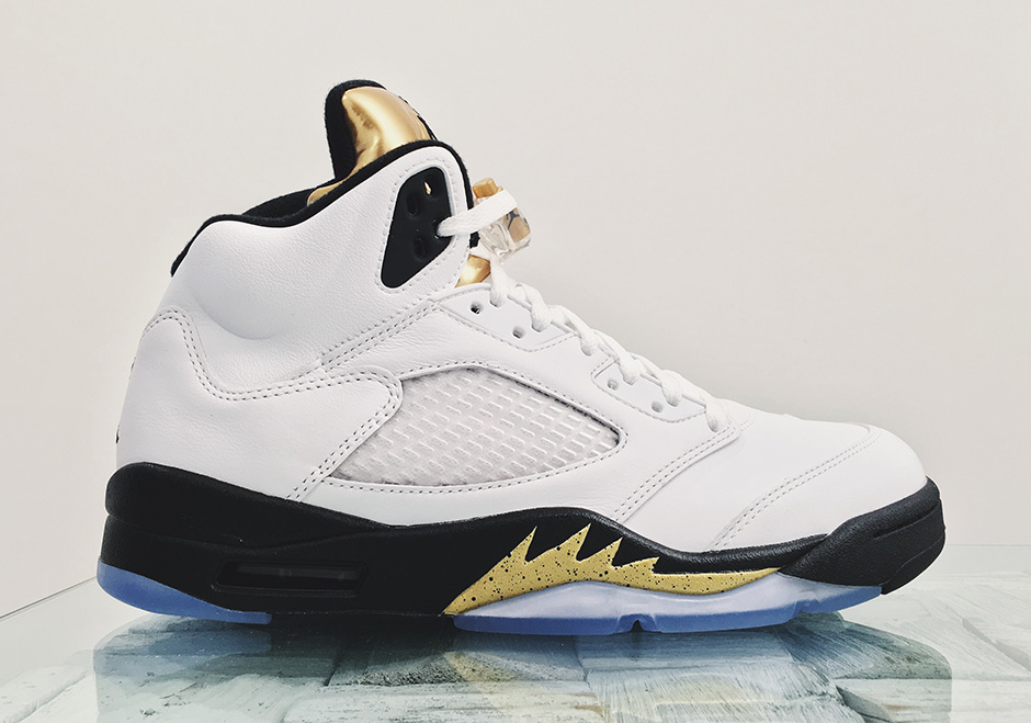 jordans with gold tongue