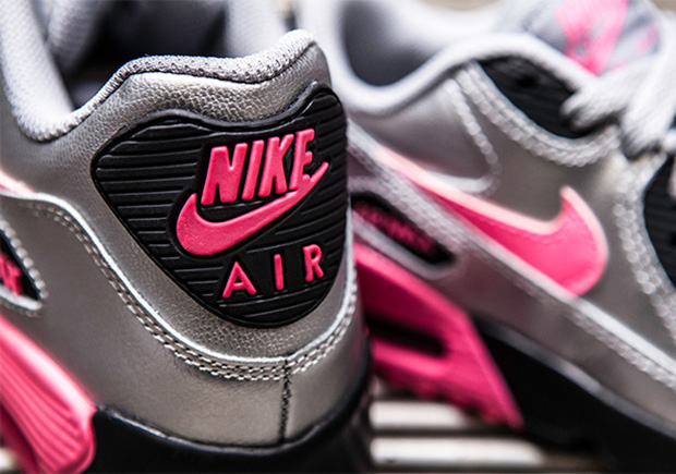 The Nike Air Max 90 Appears in Silver And Pink