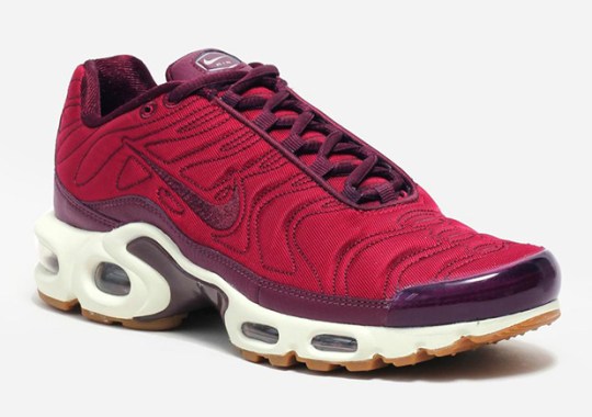 The Nike Air Max Plus “Satin Pack” Releases In Red Velvet