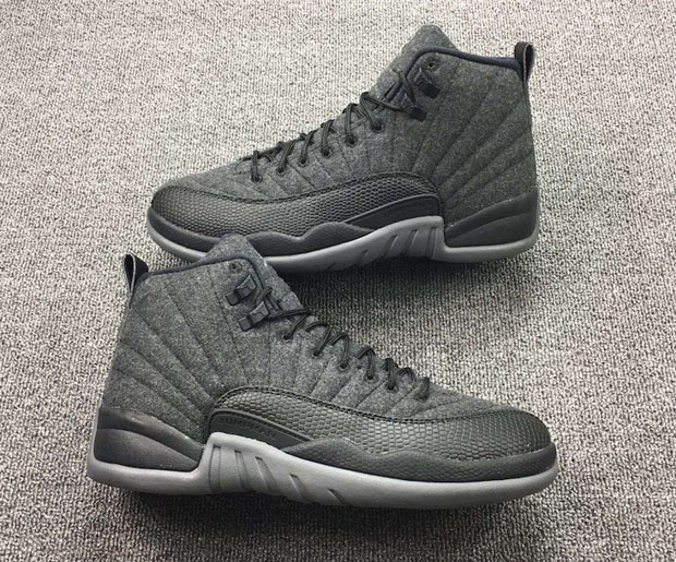 Air Jordan 12 Wool Detailed Look 852627-003 | SneakerNews.com