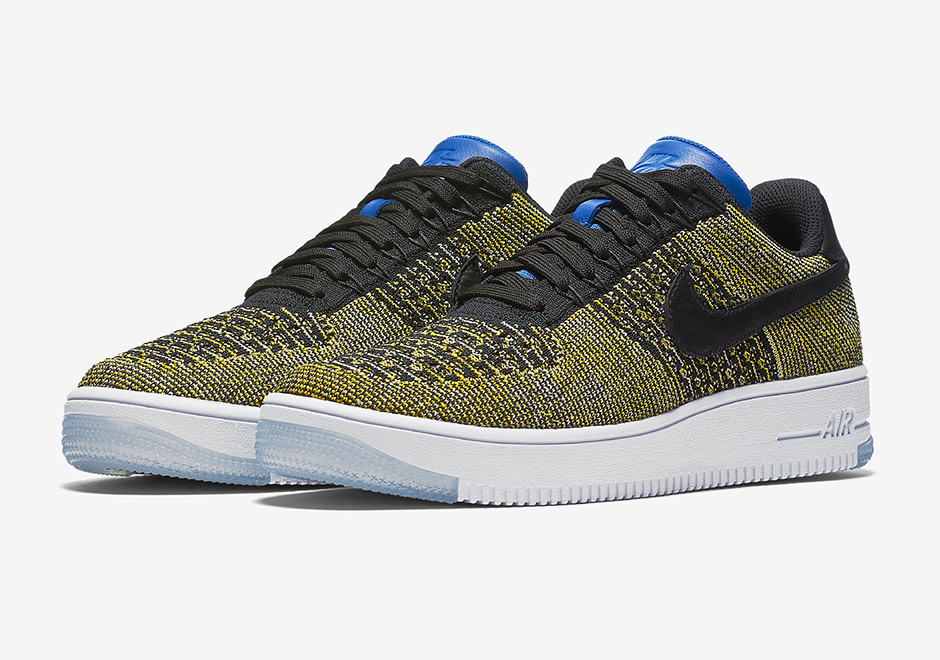 air force one flyknit blue