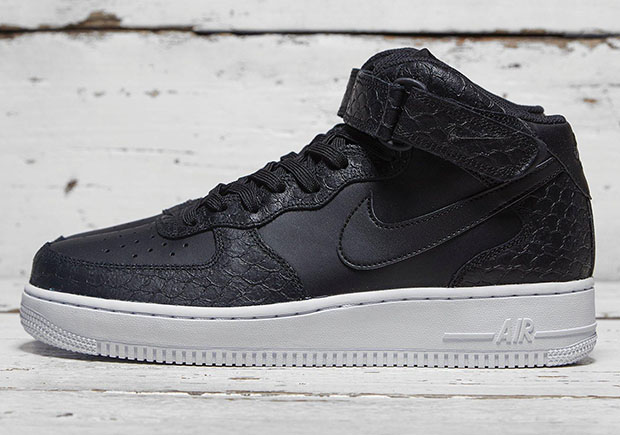 Nike Air Force 1 Mid With Black Python 