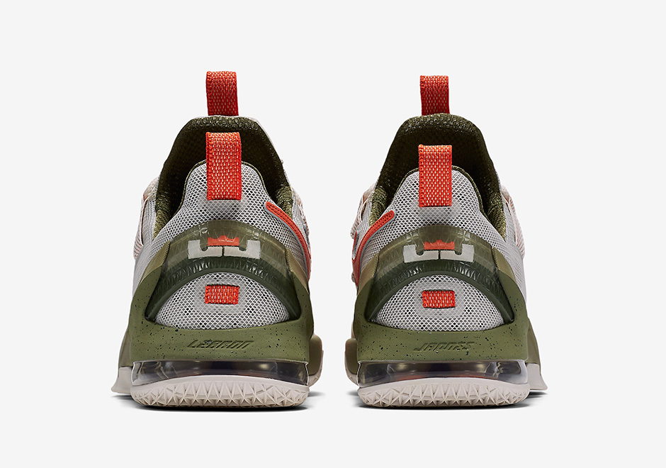 Nike Lebron 13 Low Premium Tan Olive Orange 05