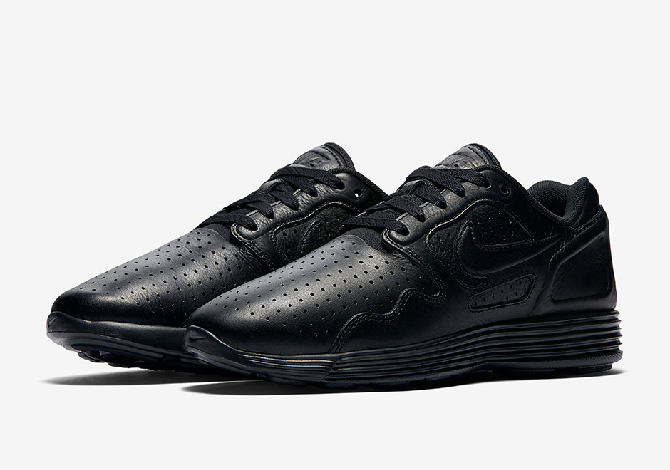 Nike Lunar Flow Leather Triple Black 02