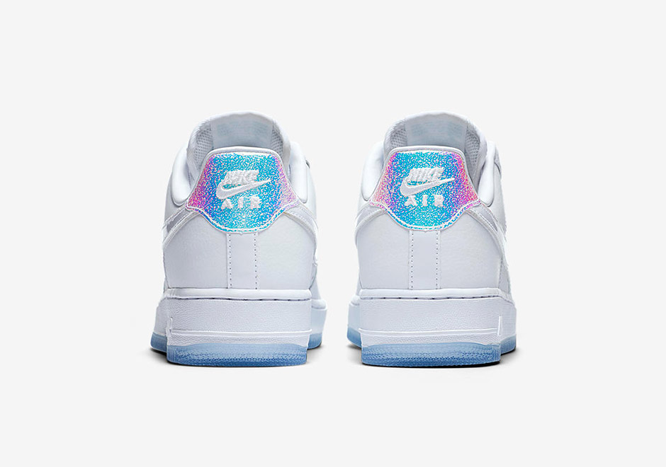 Nike Air Force 1 Iridescent White Leather Women | SneakerNews.com