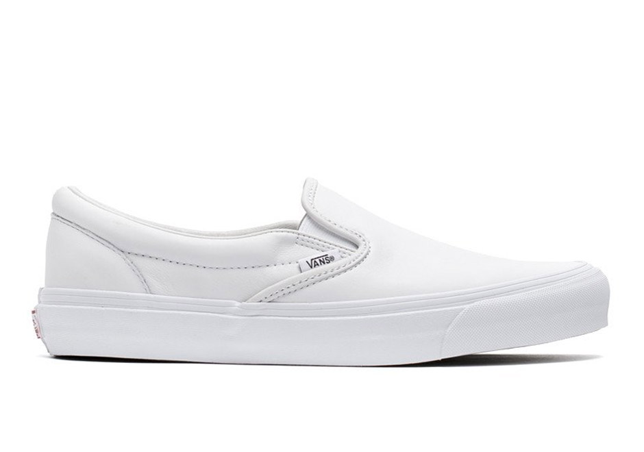 Vans Vault Slip On White Leather