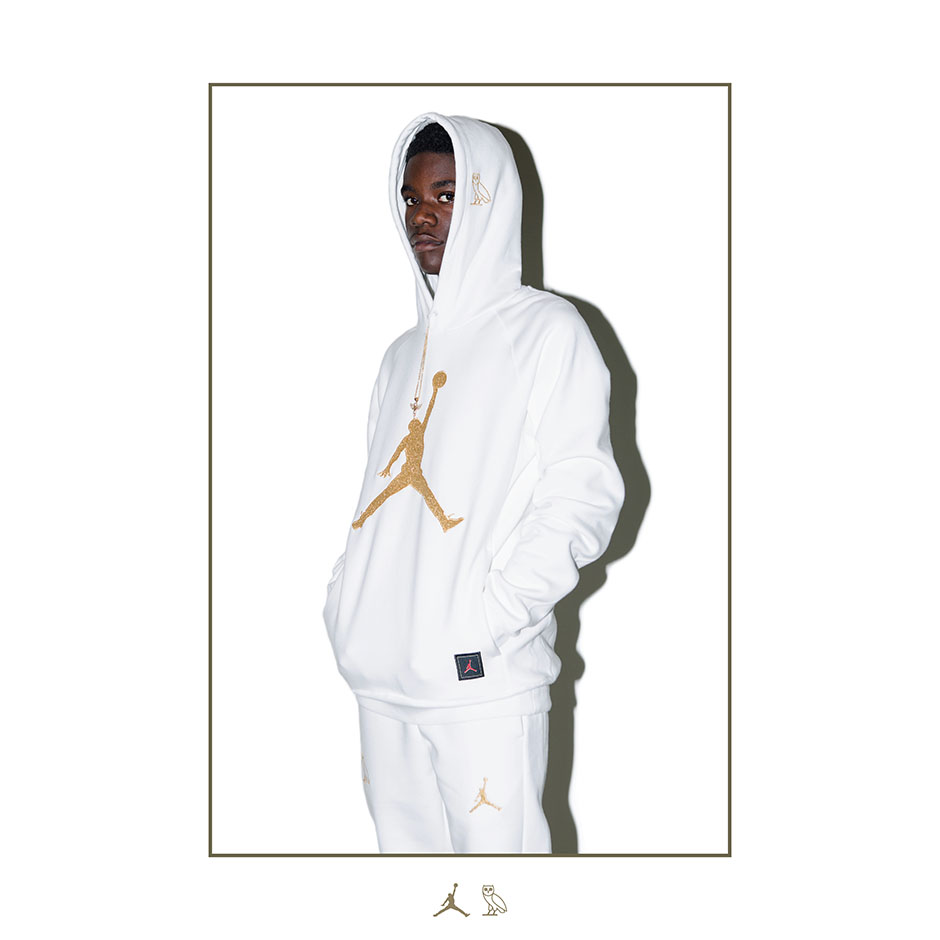 white and gold jordan tracksuit outlet 