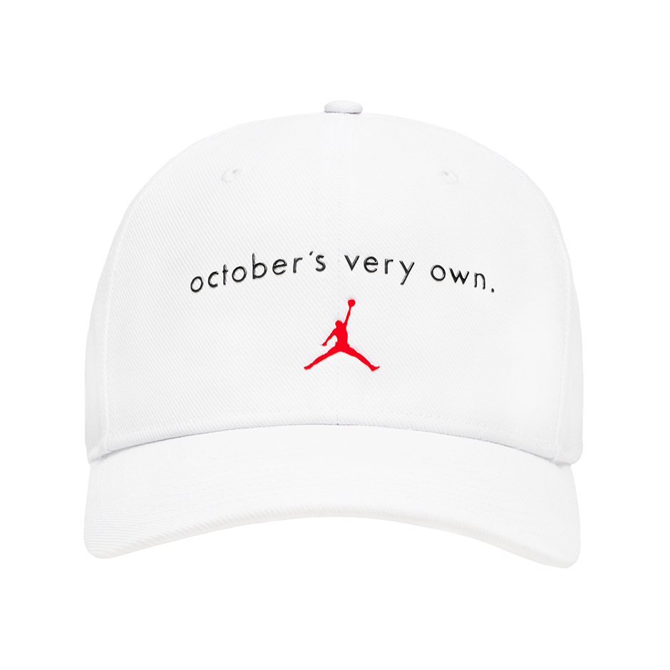 Ovo Jordan 16 Wordmark Logo Hat White Front New Original