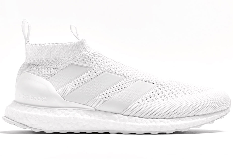 Triple White Adidas Ace 16 Purecontrol Ultra Boost 2